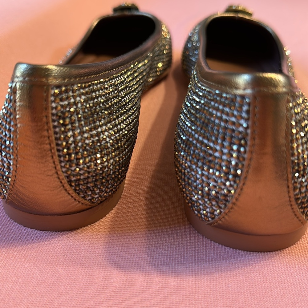 New Kurt Geiger Women's Gold Ballet Flats. Size 38.5. - Picture 6 of 9
